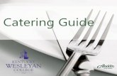 Catering Guide - EDUdine · Catering Guide. Treat yourself and dazzle your guests at your next event with from Evangel University. Offering everything from morning breakfast baskets