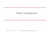 Project managementProject managementdslab.konkuk.ac.kr/Class/2008/08SMA/Lecture Note/Chapter...z Project management is needed becauseProject management is needed because software development