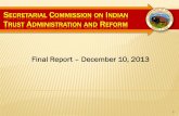 Final Report December 10, 2013 · FINAL REPORT – DECEMBER 2013 Series of overarching recommendations Legislative Regulatory Procedural 2