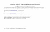 Academic Program Assessment Application Screenshots · APA Screenshots – Writing, Submitting, and Reviewing Assessment Reports Last Updated: 4/9/2020 1. Log into the Academic Program