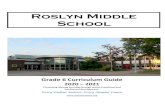 Roslyn Middle School · Middle Ages, the Renaissance, Industrial Revolution, and French Revolution. Throughout the course map skills, research skills and the writing process will