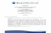 AGENDA - Kern Medical · 2017-05-12 · AGENDA KERN COUNTY HOSPITAL AUTHORITY BOARD OF GOVERNORS Kern Medical 1700 Mount Vernon Avenue Conference Room 1058 Bakersfield, California