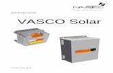 Operating manual VASCO Solar - Nastec...VASCO Solar Solar is able to power the motor with a higher current for a short period of time according to the linear relation: 101% of the
