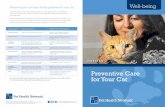 Monitoring for potential health problems in your cat Well ... · Glands/endocrine Diabetes, thyroid disease, adrenal disease Cataracts, blindness, wasting, ... system bowel disease,