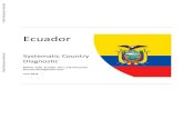 Public Disclosure Authorized Ecuador · Systematic Country Diagnostic . Bolivia, Chile, Ecuador, Peru and Venezuela . Country Management Unit . June 2018. Public Disclosure Authorized