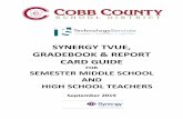 SYNERGY TVUE, GRADEBOOK & REPORT CARD GUIDE Attendanc… · Synergy TVUE, Gradebook & Report Card Guide for Semester MS & HS Teachers 2019-20.v2 Sept. 2019 Page 10 of 44 TVUE Reports