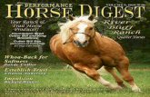 Following the success of using - River Bluff Ranchriverbluffranch.net/COMPLETE Horse Digest Cover and Article.pdf · bred to Poco Bueno. Bills Poco Tona by Poco Plan by Poco Bueno