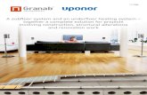 A subfloor system and an underfloor heating system ...granab.se/oldsite/engelsk/download/granab_floorheat.pdf · underfloor heating. Efficient installation reduces the build time