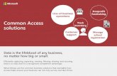 Common Access Track solutions - markgi999.github.io€¦ · Line-of-business operations Common Access solutions Efficiently capturing, reporting, viewing, filtering, sharing, and