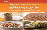 Whole Grain Resource...Whole Grain Resource 3 Baked goods (breads, biscuits, bagels, etc.): 16 grams Cereal grains (oatmeal, pasta, brown rice, etc.): 28 Ready-to-eat (RTE) breakfast