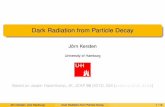 Dark Radiation from Particle Decay€¦ · Dark Radiation from Particle Decay Jörn Kersten University of Hamburg Based on Jasper Hasenkamp, JK, JCAP 08 (2013), 024 [arXiv:1212.4160]
