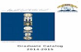 GRADUATE Catalog... · 2020-03-12 · 2 Table of Contents General Admission Information……………………………..3 Academic Calendar……………………………………………4