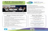 ACT Gazette - cumbriaaction.org.uk · Email: info@cumbriaaction.org.uk Cumbria CVS AGM & Annual Cumbria Compact Conference Thursday 5 November 9.45am – 3.15pm The Forum, Barrow-in-Furness