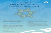 629-Fact Sheet Bilingual - Northwest Territories · What crime-related expenses does the VCEF cover? • Short-term immediate counselling, if it is not available through Health and