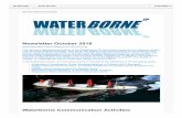Newsletter October 2018...Newsletter October 2018 Dear Members of the Waterborne Community, The various organisational bodies of the Waterborne TP have been working on numerous issues