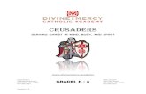 CRUSADERS - Divine Mercy Catholic Academy · CRUSADERS. SERVING CHRIST IN MIND, BODY, AND SPIRIT . . East Campus West Campus . 2306 Bedford Street 430 Tioga Street . Johnstown, PA