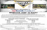 MONSTER JAM IS BACK! - Target Center · 12/2/2017  · MONSTER JAM® IS BACK! CUB SCOUTS/BOYS SCOUTS & FAMILY OFFER A portion of the proceeds from Scout package sales will beneﬁt