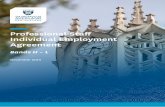 Professional Staff Individual Employment Agreement · D1 JOB EVALUATION BAND REMUNERATION RANGES D1.1 The minimum and maximum for the remuneration range of each band will be reviewed