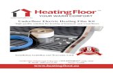 Underfloor Electric Heating Film Kit · Heating “Heating Floor your warm comfort®” is easy to install. Anyway, please consult a professional electrician for electrical works.