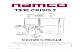 TIME CRISIS 2 - MAME progetto-SNAPS · TIME CRISIS 2 PORTABLE APPLIANCE TESTING Please Note: During testing of the machine with a portable appliance tester the insulation test will