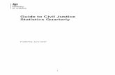Guide to Civil Justice Statistics Quarterly · This Civil Justice statistical bulletin covers two key areas of civil and administrative justice: • County court civil (non-family)