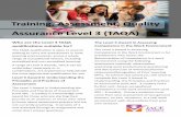 Training, Assessment, Quality Assurance Level 3 TAQA · Vocationally Related Achievement The Level 3 Award in Assessing Vocationally Related Achievement is for practitioners who assess