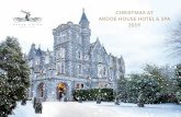 CHRISTMAS AT ARDOE HOUSE HOTEL & SPA 2019...Cocktail reception, three course meal, half a bottle of wine, followed by live music. Arrival from 7pm for 7:30pm, Dinner served 7:45pm,