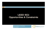 LEED IEQ: Opportunities & Constraints · GSA Workplace Performance Study. ... Jean Marie Tjibaou Cultural Center, New Caledonia ... ഠheat exchangers to transfer heat between incoming