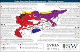 Syria SITREP Map 08-21 JAN 2020 SITREP... · 2020-02-07 · Jan 27-Feb 1: Pro-Regime Forces Make First Gains on Western Aleppo Front: Pro-regime forces and likely Iranian-backed militias