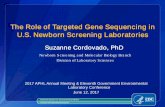 The Role of Targeted Gene Sequencing in U.S. Newborn ... · For more information please contact Centers for Disease Control and Prevention 1600 Clifton Road NE, Atlanta, GA 30333