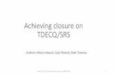 Achieving closure on TDECQ/SRSgrouper.ieee.org/.../July18/mazzini_3cd_01d_0718.pdf · dawe_061318_3cd_adhoc-v2 1. Opportunity to remove the SECQ constraint due to Low-pass filter.