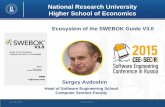 National Research University Higher School of EconomicsKey Dates of SWEBOK History SECR-2015 2 1958 – John Turkey – the term Software 1968 – NATO conference (L.F. Bauer) –