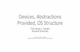 Devices, Abstractions Provided, OS Structuresites.fas.harvard.edu/~libe251/fall2019/slides/Devices, Abstractions... · •General Purpose Registers • Registers can be accessed at
