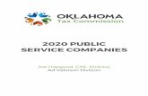 2020 PUBLIC SERVICE COMPANIES Public Service... · 2020-07-13 · 2020 Deletions, Name Changes and New Companies Centrally Valued Companies Oklahoma Tax Commission Ad Valorem Division