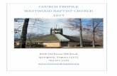 CHURCH PROFILE WESTWOOD BAPTIST CHURCH 2019storage.cloversites.com/westwoodbaptistchurch2/documents... · 2019-01-18 · National Mall. Fairfax County, ... new ways will include sharing