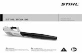 STIHL BGA 56 Owners Instruction Manual€¦ · –Check with your doctor before using the blower if you have any health condition that may be aggravated by strenuous work. –Do not