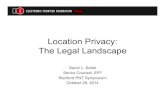 Location Privacy: The Legal Landscapeweb.stanford.edu/group/scpnt/pnt/PNT14/2014... · Rules on GPS Tracking In its majority opinion, the Supreme Court ruled that planting a GPS device