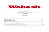Wabash College Health, Safety, and Security Handbook ......Wabash College Health, Safety, and Security Handbook 2020-2021 Alcohol and Illegal Drugs 2 Indiana Laws Concerning Alcohol