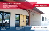INVESTMENT OFFERING Leased Executive Offices PRICE REDUCED · PICOR Commercial Real Estate 5151 E. Broadway Blvd, Suite 115 Tucson, Arizona 85711 +1 520 748 7100 picor.com Richard