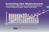 Entering the Mainstream · 2014-06-09 · Research Director Sloan Center for Online Education at Olin and Babson Colleges Needham and Wellesley, MA Jeff Seaman, Ph.D. Chief Information