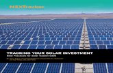 TRACKING YOUR SOLAR INVESTMENT...Horizontal, single-axis trackers (SATs) are now the leading choice among trackers since they can deliver 20-30% more energy without the added cost