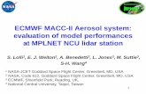 ECMWF MACC-II Aerosol system: evaluation of model ...icap.atmos.und.edu/ICAP7/Day3/MPLNet_MACC_experiences_Lolli.pdf · • MACC-II: extinction profiles from 0000UTC 23 March 2014