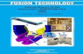 FUSION TECHNOLOGY · Cover : The Articulated Inspection Arm (AIA), an articulated multipurpose tool to demonstrate the feasibility of close inspection of the ITER Divertor cassettes