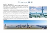 Chayora - Press Release - New Shanghai office FINAL 22 Jun 2020 · 2020-06-22 · Press Release Chayora opens new office in Shanghai, China Hong Kong – June 22, 2020: Chayora Limited,
