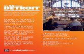 Detroit-Headlines-GO-Time March-2018 SR023 F2 · LONELY PLANET BEST IN TRAVEL 2018 TOP TEN CITY Lonely Planet, October 2017 THE 10 COOLEST U.S. CITIES TO VISIT IN 2018 Forbes, February