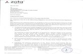 A zoto' · A zoto' healthcare ltd. 4. Considered and approved appointment of Mr. Vitrag Sureshkumar Modi (holding DIN No.: 0008457204) as an additional director to be designated as