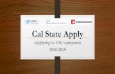 Cal State Apply - Fresno Unified School District · On your transcript, CIRCLE or HIGHLIGHT any courses appearing in YELLOW on your CSU Eligibility tab Example - CSU Eligibility screen:
