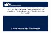 2019 AUSTRALIAN AWARDS FOR UNIVERSITY TEACHING (AAUT)€¦ · 1.2.1 Nominee ... • Submission Upload opens • Awards Portal Technical Support opens (10.00am AEDT) Monday 2nd September