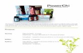 PowerChi...The PowerChi Program Package is a product package designed to help restore metabolic balance through high density, plant sourced nutrition and stamina boosting herbal formulas.
