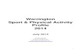 Warrington Sport & Physical Activity Profile · 3 5.8 No sports participation 61 5.9 Physical activity in the health sector 64 5.10 Latent demand – overall (Sport England) 69 5.11